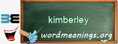 WordMeaning blackboard for kimberley